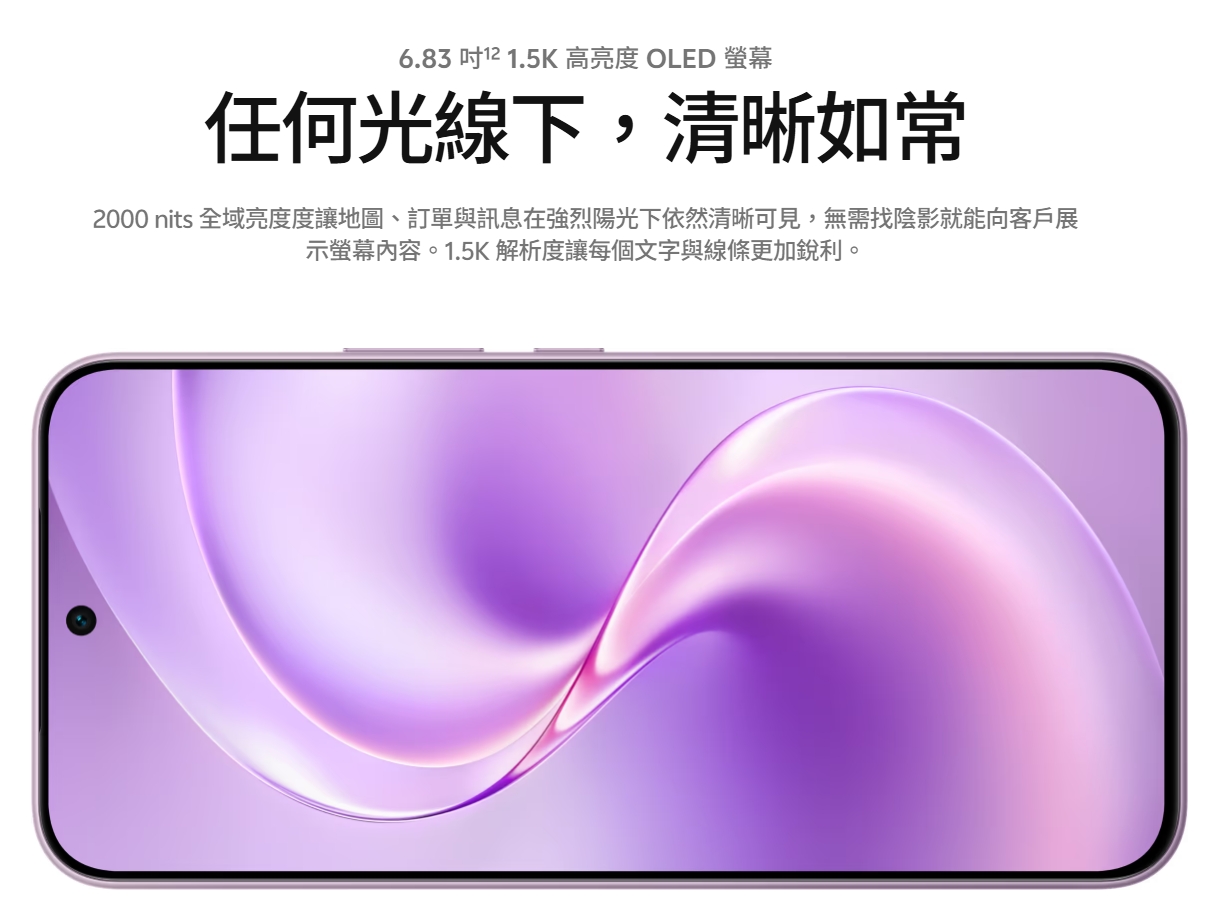 vivo V80 Lite 6.83 吋 AMOLED 120Hz 大螢幕